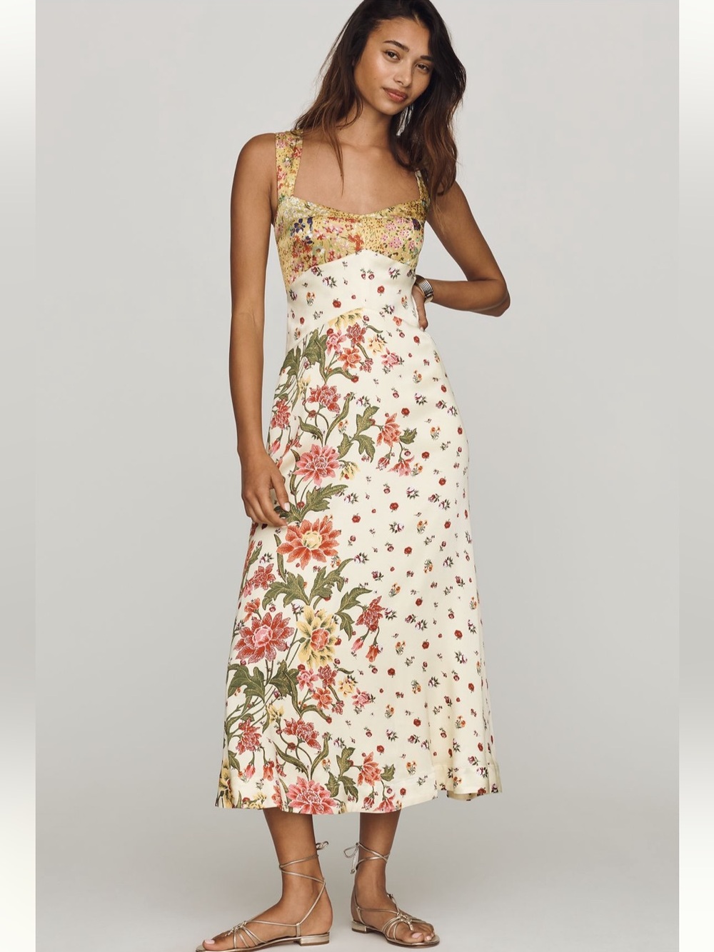 NWT Anthropologie Jocelyn Sleeveless Slip Midi Dress